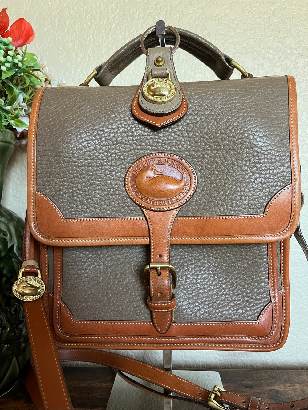 Dooney & Bourke All Weather Surrey crossbody & matching key fob
